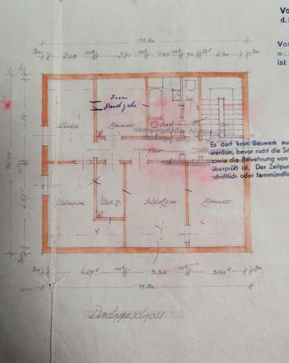 Einfamilienhaus mit 2 Wohnungen – Grundrisse 1. OG