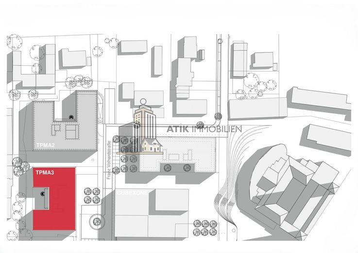 ATIK: Büro- und Laborflächen für Unternehmen aus den Bereichen Medizintechnologie, Life Science &amp; KI – Lageplan