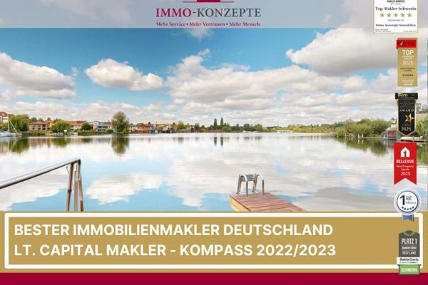 Luxus-Bootshaus mit Sommerhaus, Doppel-Carport, Möbel, Technik, Top-Grundstück