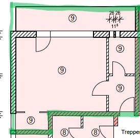 Frisch renoviertes Apartment mit neuer Einbauküche und Balkon – Grundriss