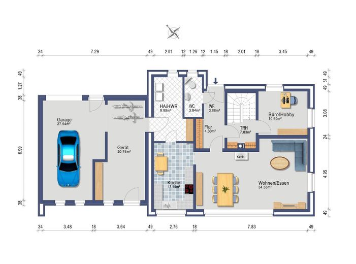 Grundriss Erdgeschoss