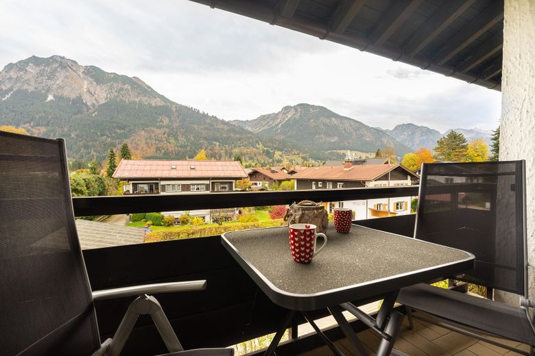 Blick vom Balkon
