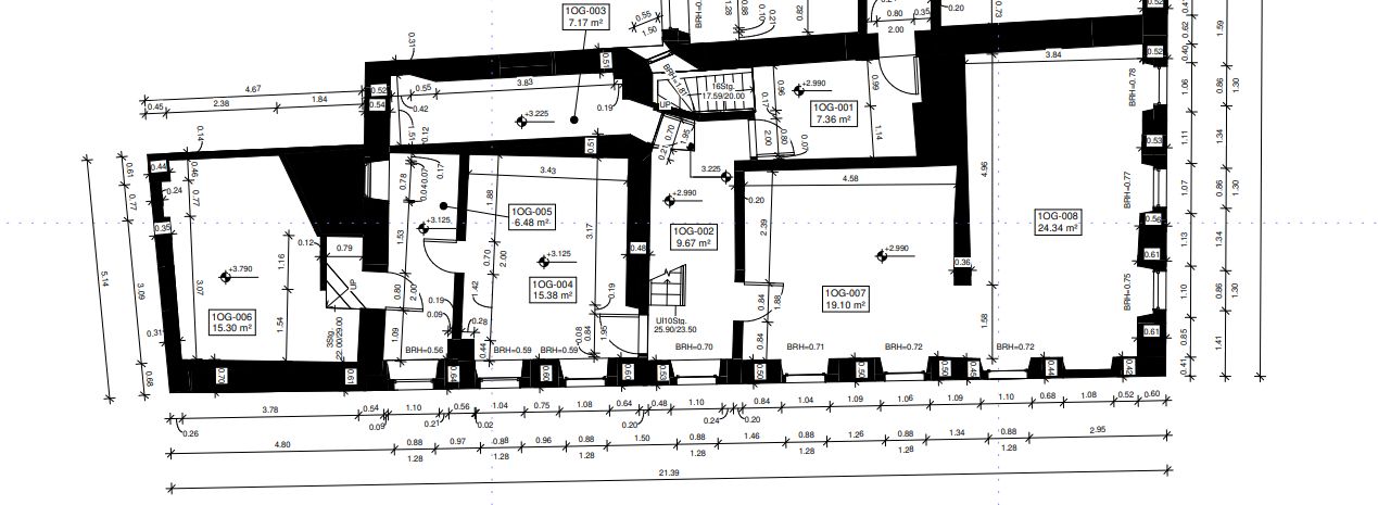 3 Zimmer Wohnung im OG mit Balkon – Grundriss vom OG