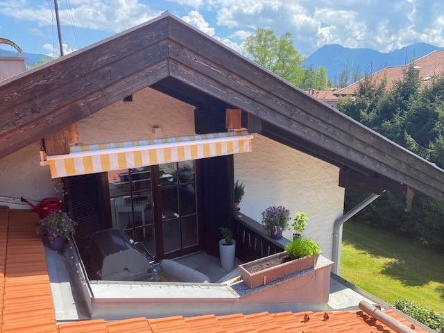 Blick auf die Dachterrasse