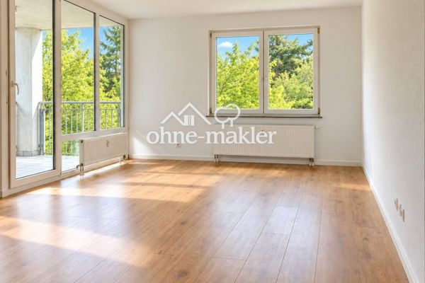 Lichtdurchflutete 2,5-Zimmer-Wohnung mit Loggia und Blick ins Grüne