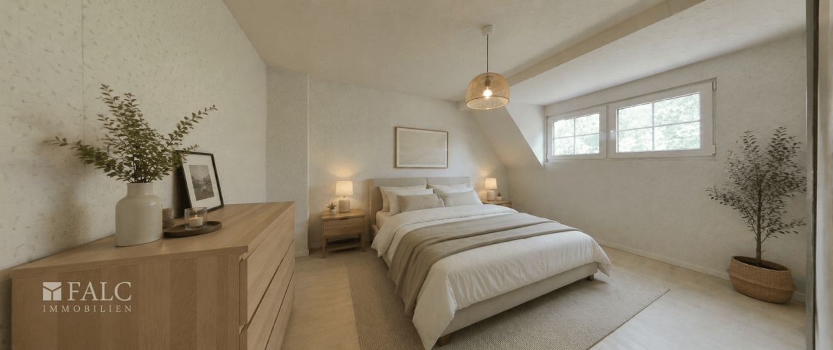 Sanierungsobjekt mit Charme - Großes Grundstück, Ausbaureserve &amp; Top-Lage – Schlafzimmer OG (KI)