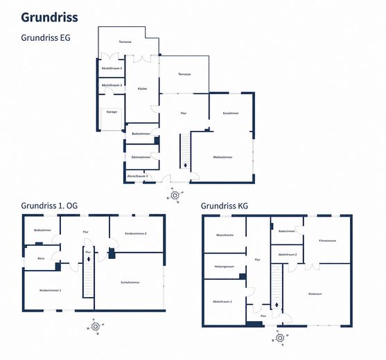 Casa unifamiliare modernizzata con 187 m² di superficie abitabile, 6 locali, garage e giardino, senza intermediario – Grundriss Einfamilienhaus