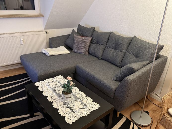 Möblierte 2 Zimmer-Wohnung in zentraler Lage in Frankfurt sachsenhausen – Wohnzimmer