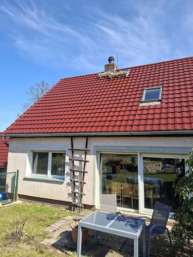 Große Tür zum Garten