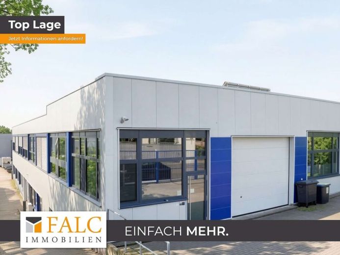 Moderne Gewerbehalle mit Produktionsfläche, Bürobereichen und Betriebswohnung – Foto 1