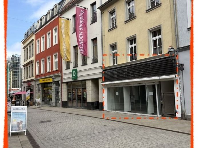 Große Ladenfläche in Zwickaus 1A-Fußgängerzone – etabliertes Umfeld, starke Nachbarschaft – Foto 1