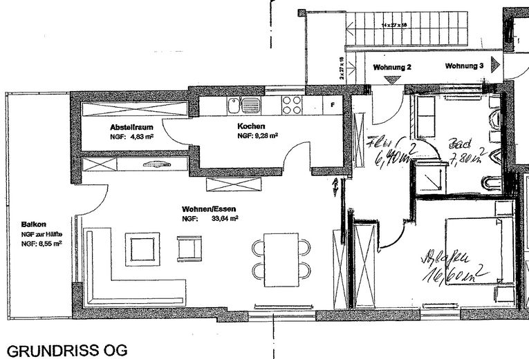 Grundriss Wohnung