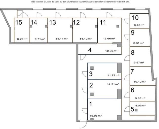 Grundriss mit Kellerabteilen