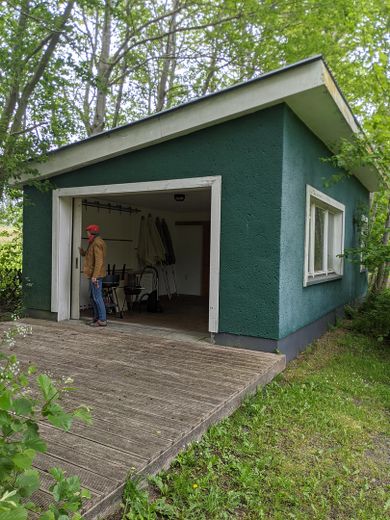 Zingst – Vom Lagerhaus  zum Bungalow in 1A Lage am Seedeich – Großzügig zur Terrasse hin