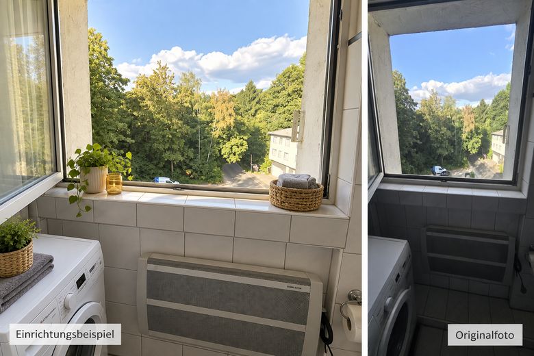 3,5 locali con terrazza sul tetto, Solingen Wald, ai margini del bosco, ristrutturato, su richiesta con possibilità di rilevare i mobili dall’inquilino precedente – Foto 8