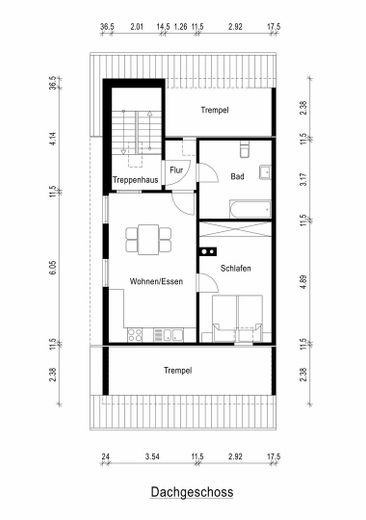 Grundriss Dachgeschoss