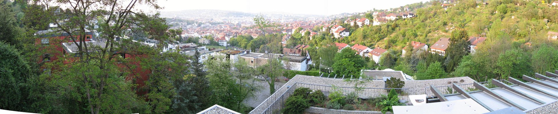3-Zimmer Maisonette Wohnung in Stuttgart Süd mit grosser Terrasse, Aussicht und Garage – Ausblick Terrasse