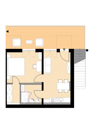 Neubau: vollmöblierte Businessapartments mit Panoramablick – 152 Apartment 4