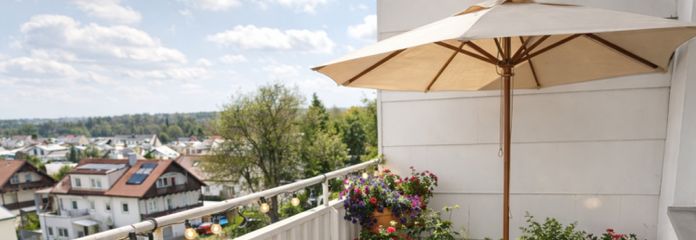 zentral gelegene 2-Zi.-Wohnung, 4.OG, mit Aufzug und Balkon in Neuötting, sofort beziehbar