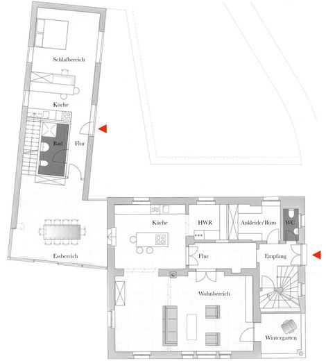 DENKMALGESCHÜTZTE VILLA AM ELBHANG – Grundriss