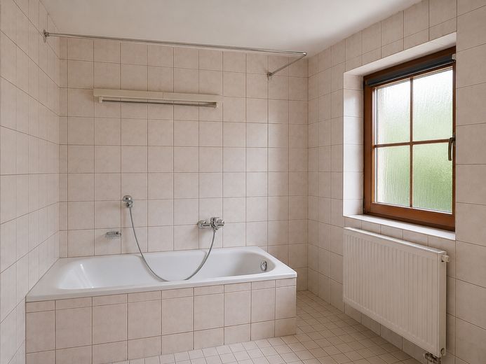 Helle 2-Raum Wohnung in ruhiger Lage mit Terrasse – Badzimmer