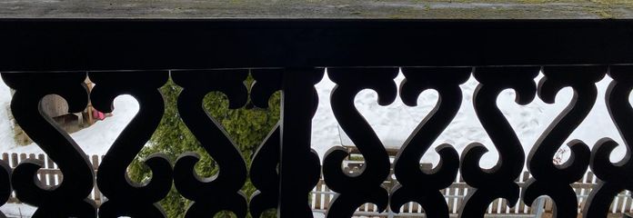 Blick vom zweiten Balkon