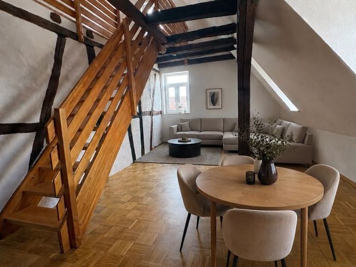 Modern trifft Fachwerk - 3 Zimmer-Maisonette-Wohnung in Brettach! – Foto 1