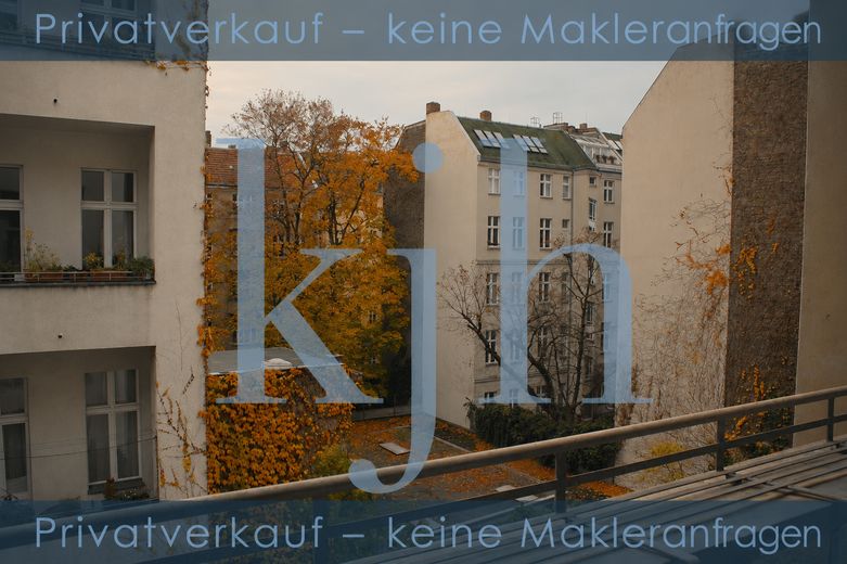 Repräsentative Altbau Wohnung - BERLIN SCHÖNEBERG – Sicht von der Loggia