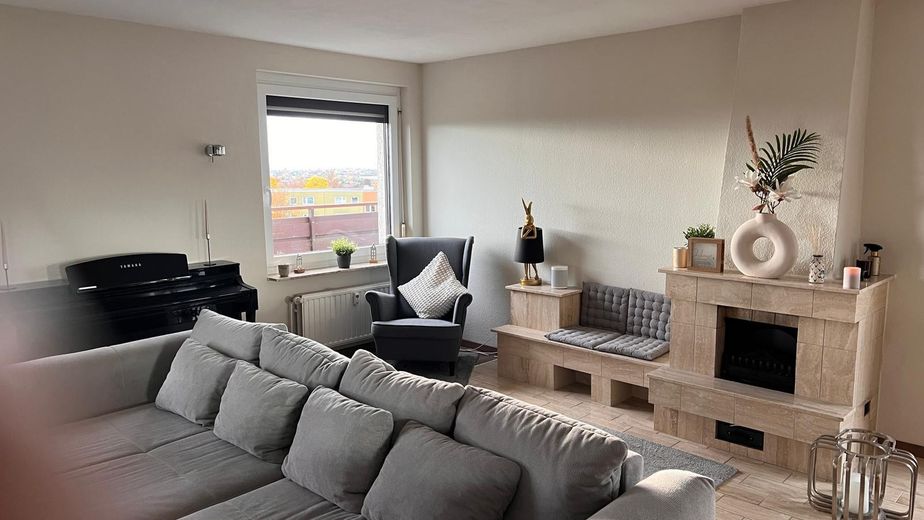 Penthouse sur les toits de Wolfenbüttel – Offener Kamin