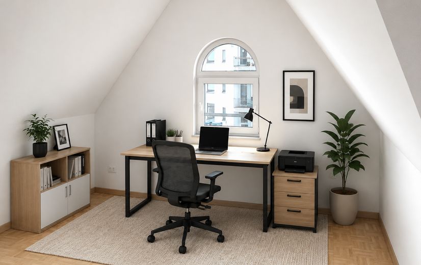 At Staden: An exclusive townhouse with 110 sqm on a well-maintained private street – Arbeitszimmer 