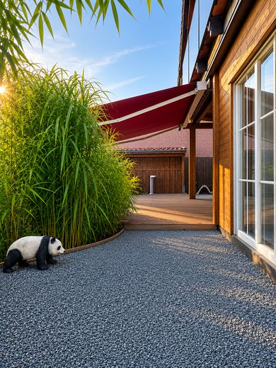 Ökologisches und renoviertes Holzhaus in ruhiger Lage - provisionsfrei – Terrassen, Markise