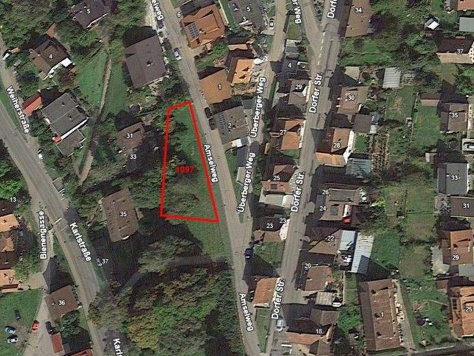 Klasse bouwperceel op helling met uitzichtlocatie voor 1-2 eengezinswoning of twee-onder-een-kapwoning – Foto 1