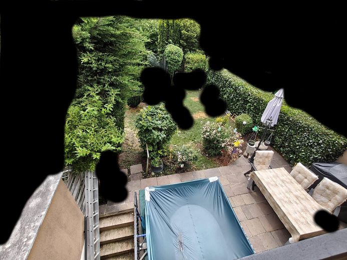 Casa a schiera centrale con 4 locali e garage – Terrasse hinter dem Haus