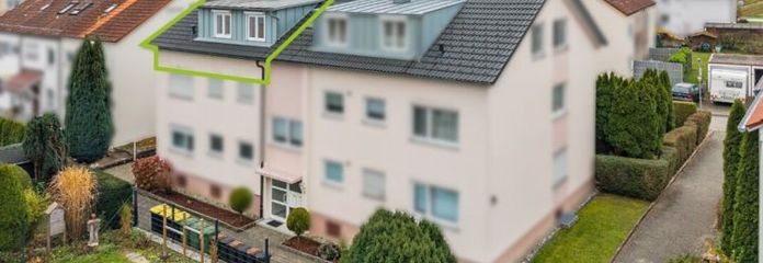 360° I Charmante 3-Zimmer-Dachgeschosswohnung in ruhiger Wohnlage von Baienfurt