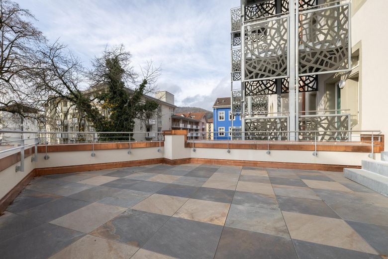 1 ZiKB Terrasse - Wohnen im LöwenBau - E1-W01, 43 m² - 850 € FLAT (inkl. Betriebsk) – Terrasse