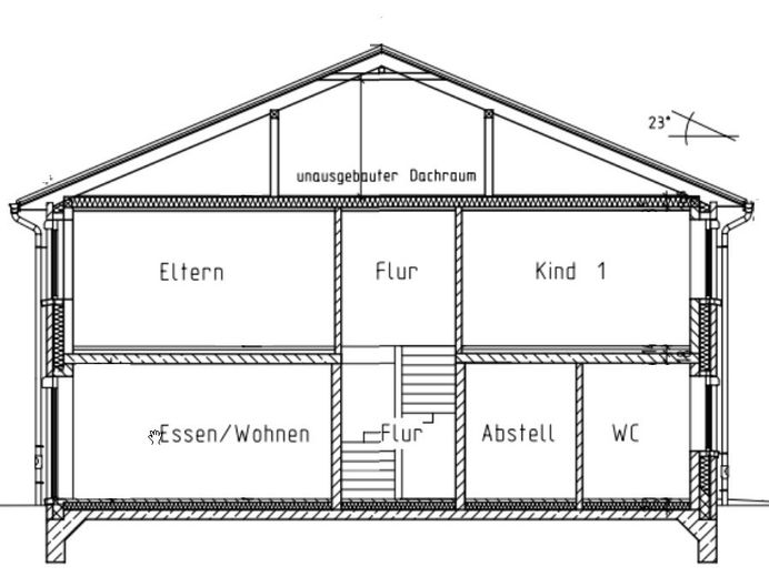 Casa a schiera centrale anno di costruzione 2022 in affitto, --seguiranno altre immagini-- – Schnitt