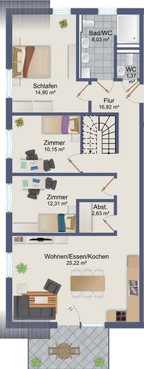 Grundriss 1.DG