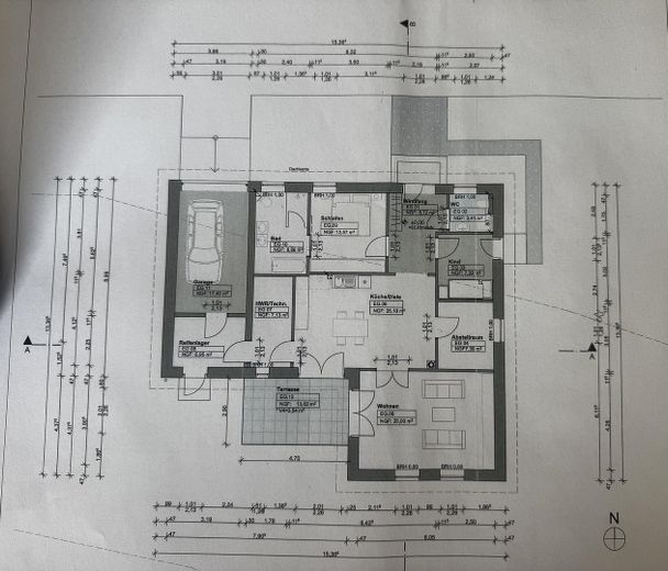 Winkelbungalow - barrierefrei & komfortabel, in sehr ruhiger TOP-Lage – Grundriss