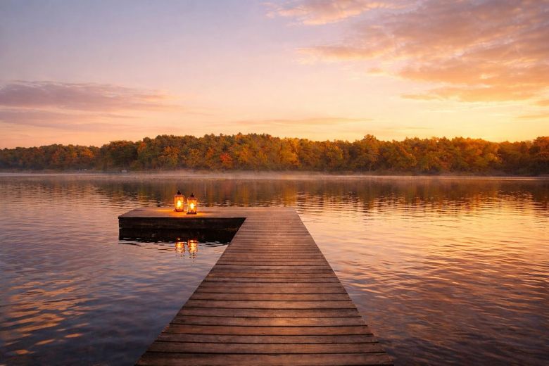 Privater Steg mit Traumblick 