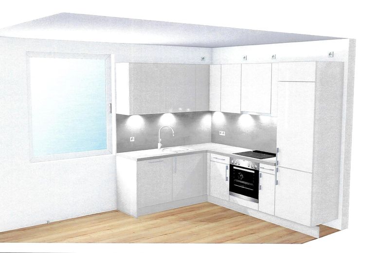 Visualisierung Küche Wohnung 11