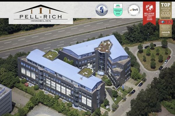 Representative und ca. 668m² große Penthousebürofläche im BC Ettlingen zu vermieten.