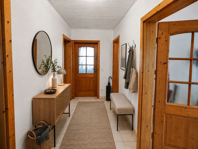 Apartamento de 3 habitaciones en Salem-Beuren | renovado antes de la ocupación | 79 m² | plaza de aparcamiento – Flur Visualisierung