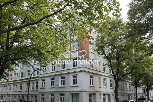 Urokliwe, jasne mieszkanie w kamienicy po generalnym remoncie w sercu Winterhude