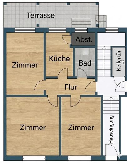 Stilvolle und luxuriös modernisierte Stadt-Oase mit Terrassenzugang und Gartenmitbenutzung – Foto 2