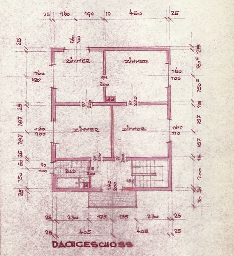 Grundriss DG (vor Anbau 1972)