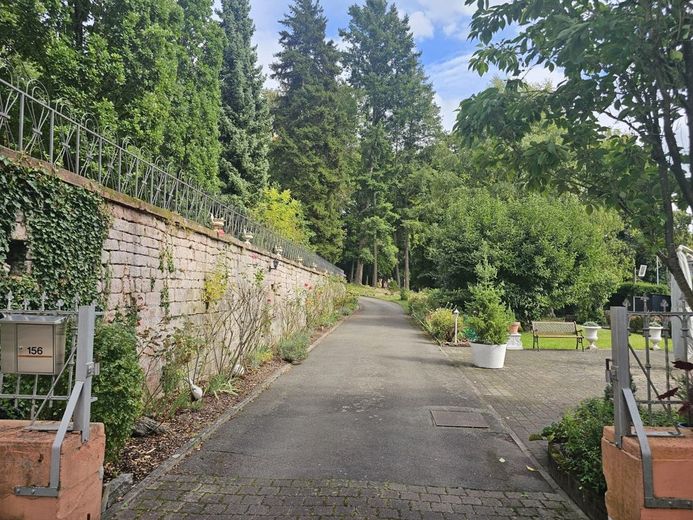 Schöne Grundstücke sind selten geworden: Bauplatz, 900 m² im Park mit altem Baumbestand - zugreifen! – 5264 - Zufahrt über Privatweg