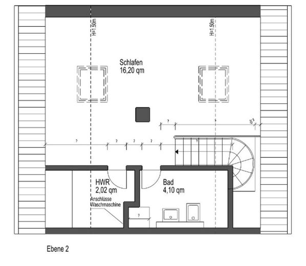 Grundriss Ebene 2