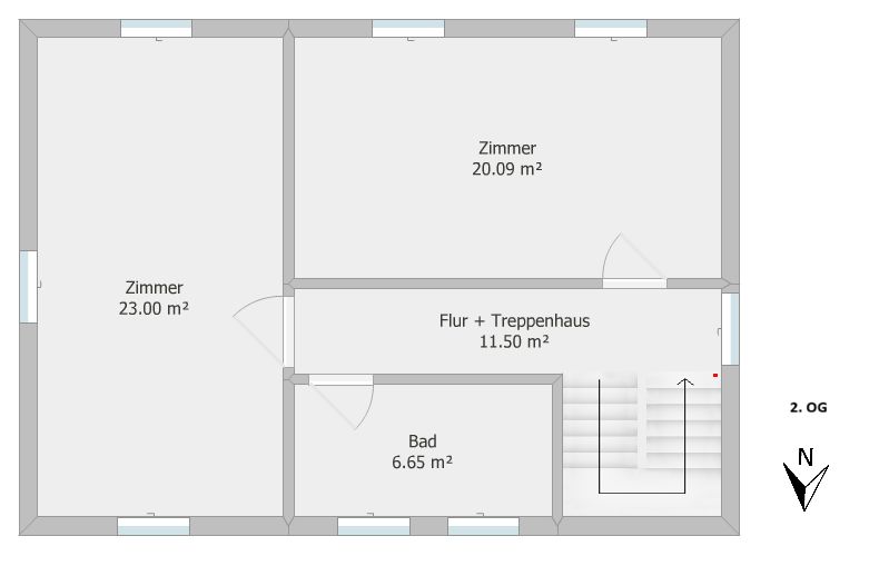 Grundriss 2. Obergeschoss