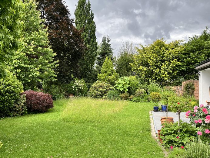 Einfamilienwohnhaus in Schwerte Westhofen (energetisch saniert) – Gartenansicht Sommer