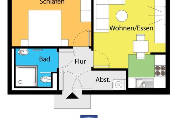 Un logement adapté à l’âge ! Ici, vous vous sentirez chez vous !